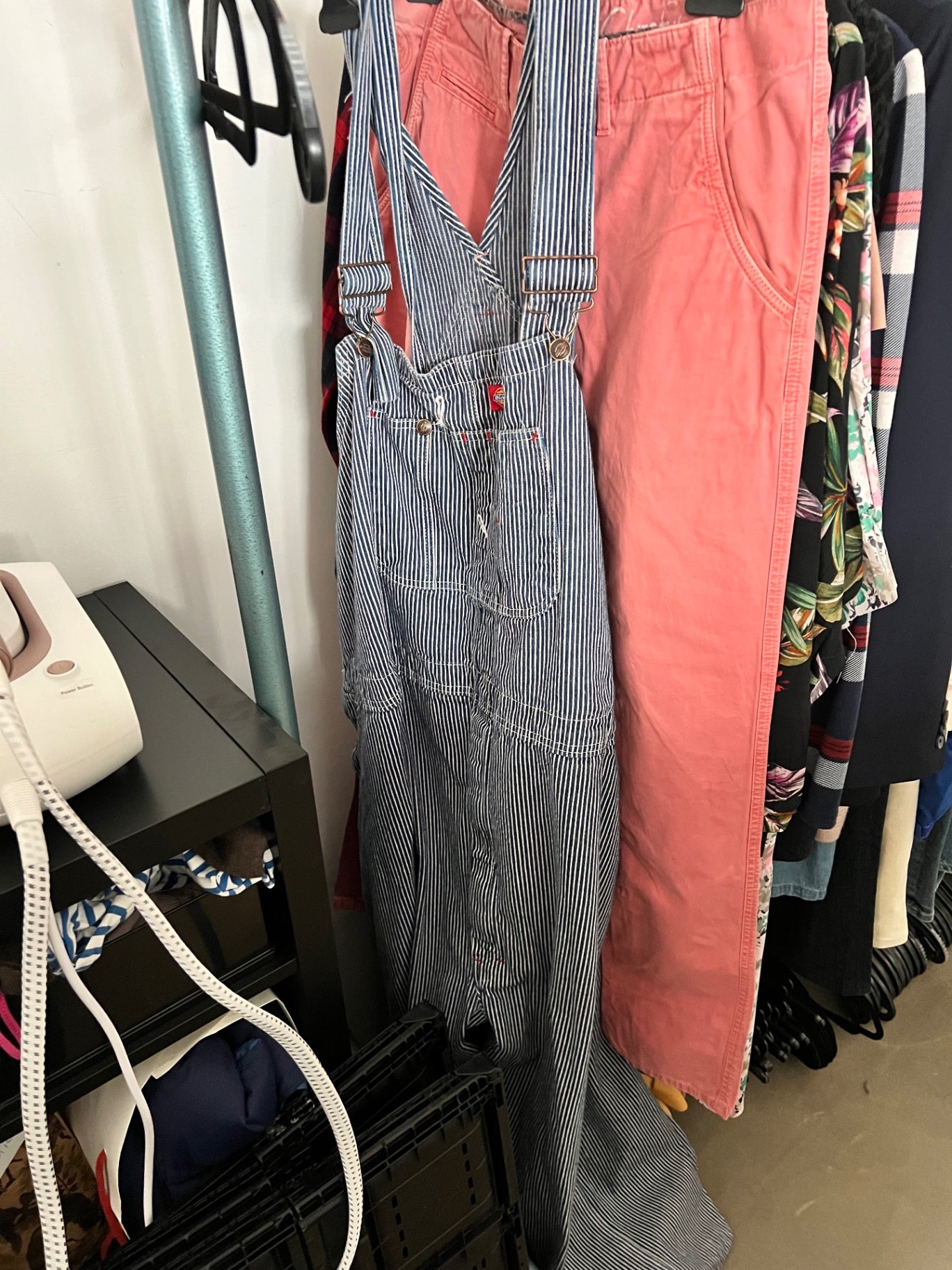 Vintage/BWare Dickies Latzhose Streifen Größe: 4XL