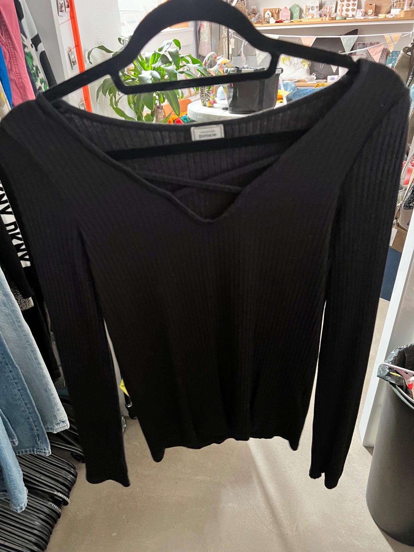 Pimkie Longsleeve Schwarz Größe: S