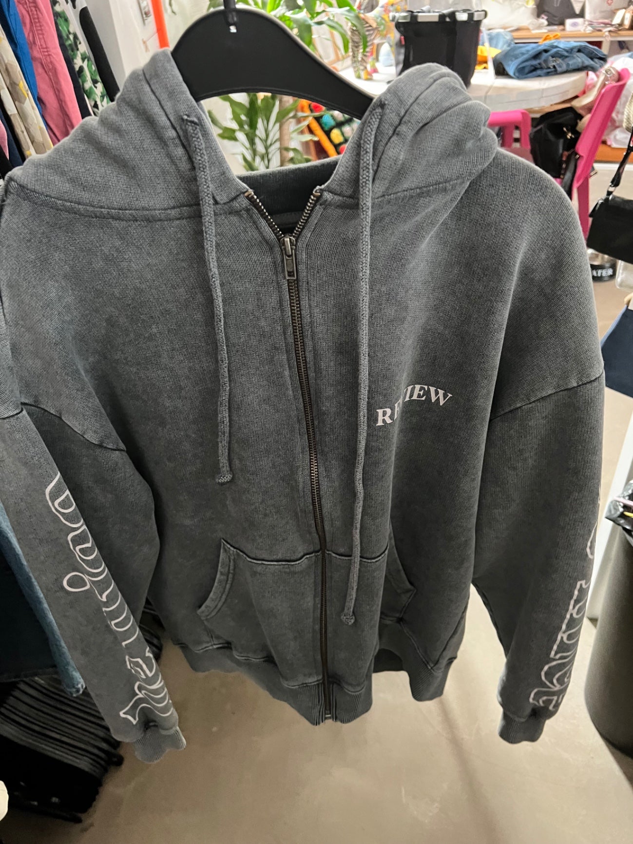Review Kapuzenjacke Grau Größe: XS