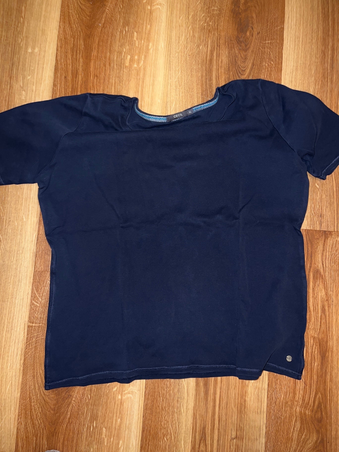 Cecil T-Shirt Dunkelblau Größe: XL
