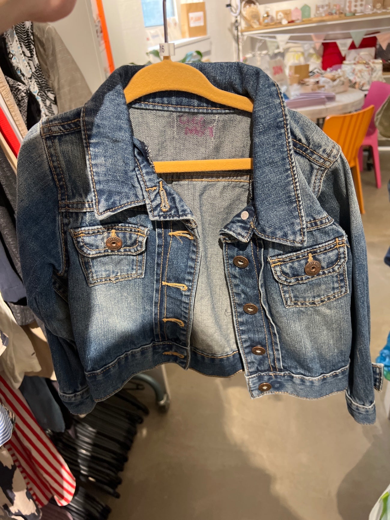 Jeansjacke Blau Größe: 116