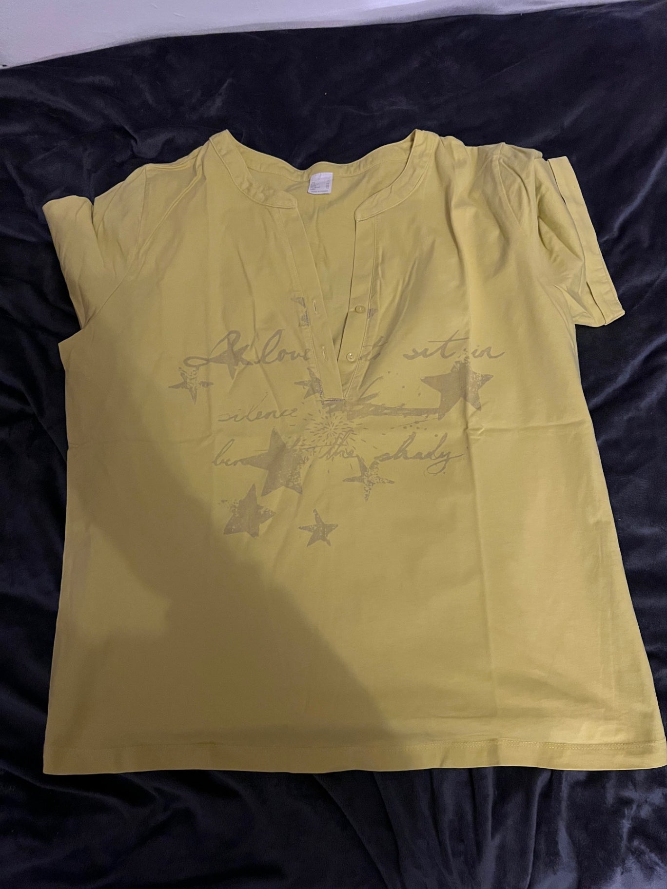 T-Shirt Gelb Größe: 44