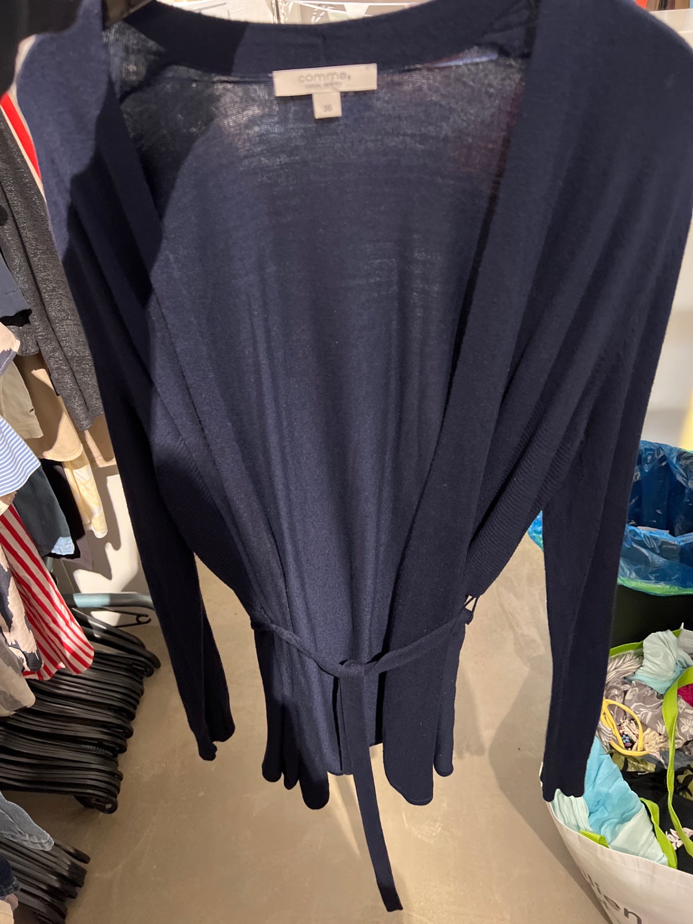 Comma Cardigan Dunkelblau Größe: S