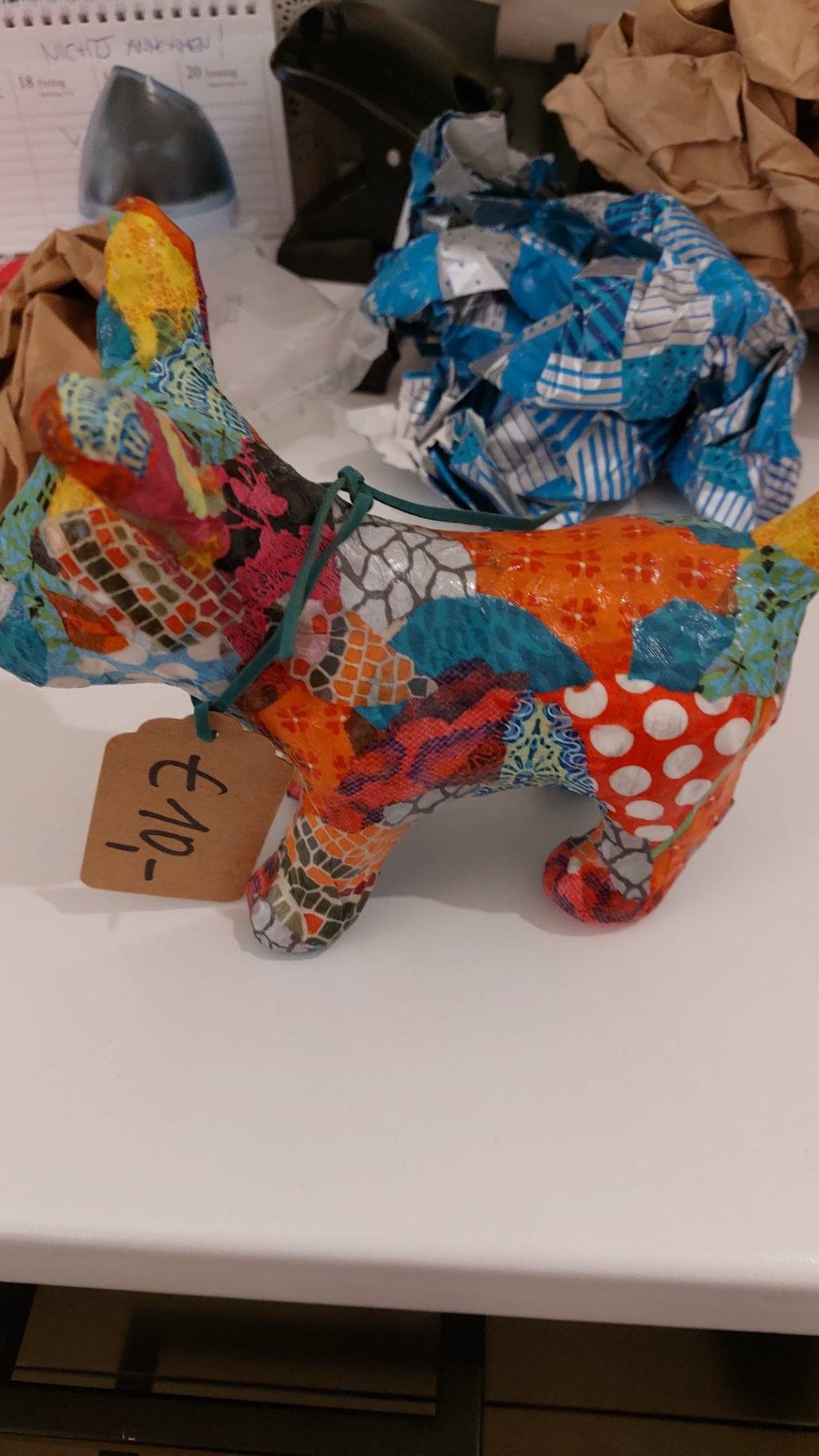 Pop-UP Upcycling Dekorative Figur Bunt Größe: