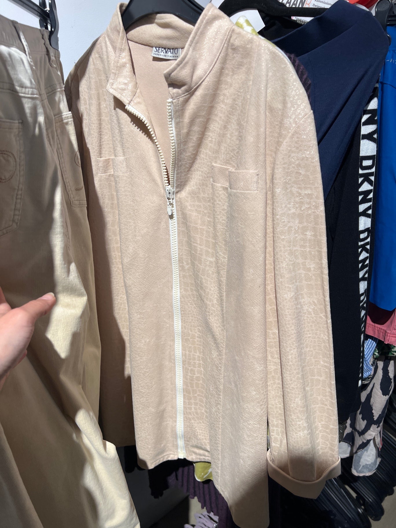 Servato Vintage Jacke Beige Größe: XXL