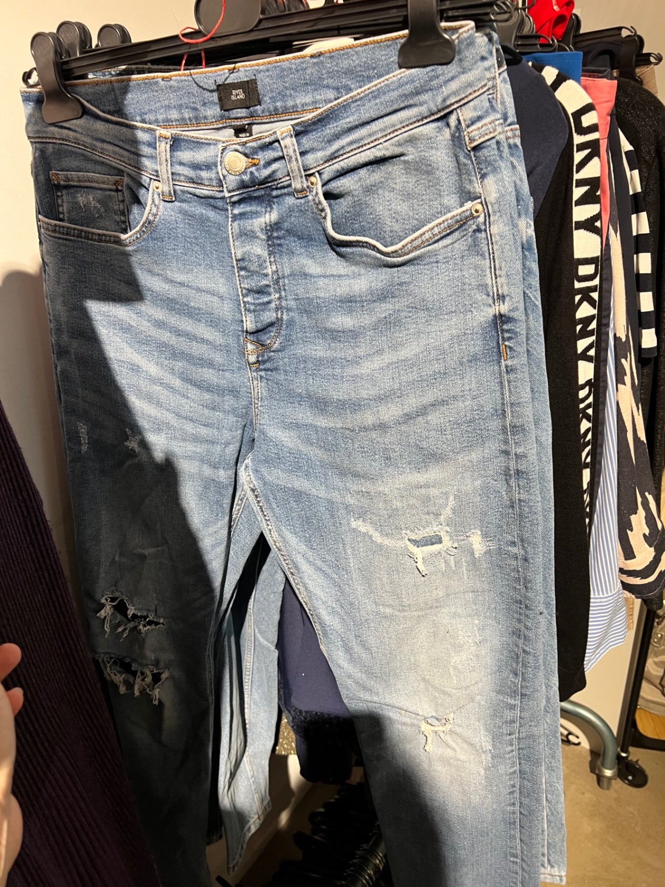 BWARE River Island Jeans Hellblau Größe: 30/32