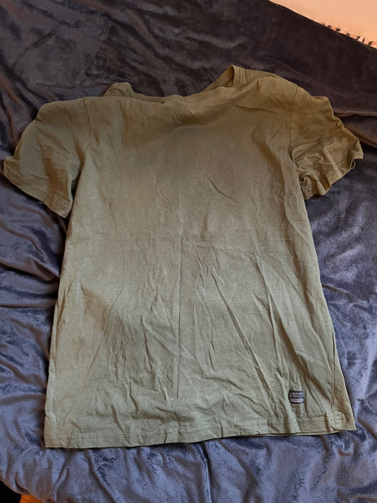 Straight Up T-Shirt Oliv Größe: M