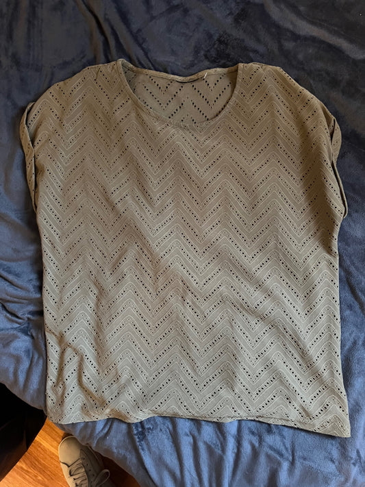 T-Shirt Olivegrün Größe: M