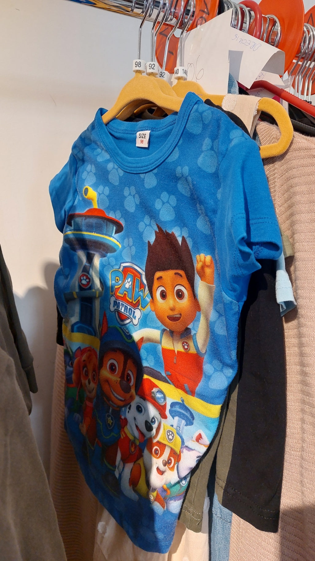 Paw Patrol T-Shirt Blau Größe: 98