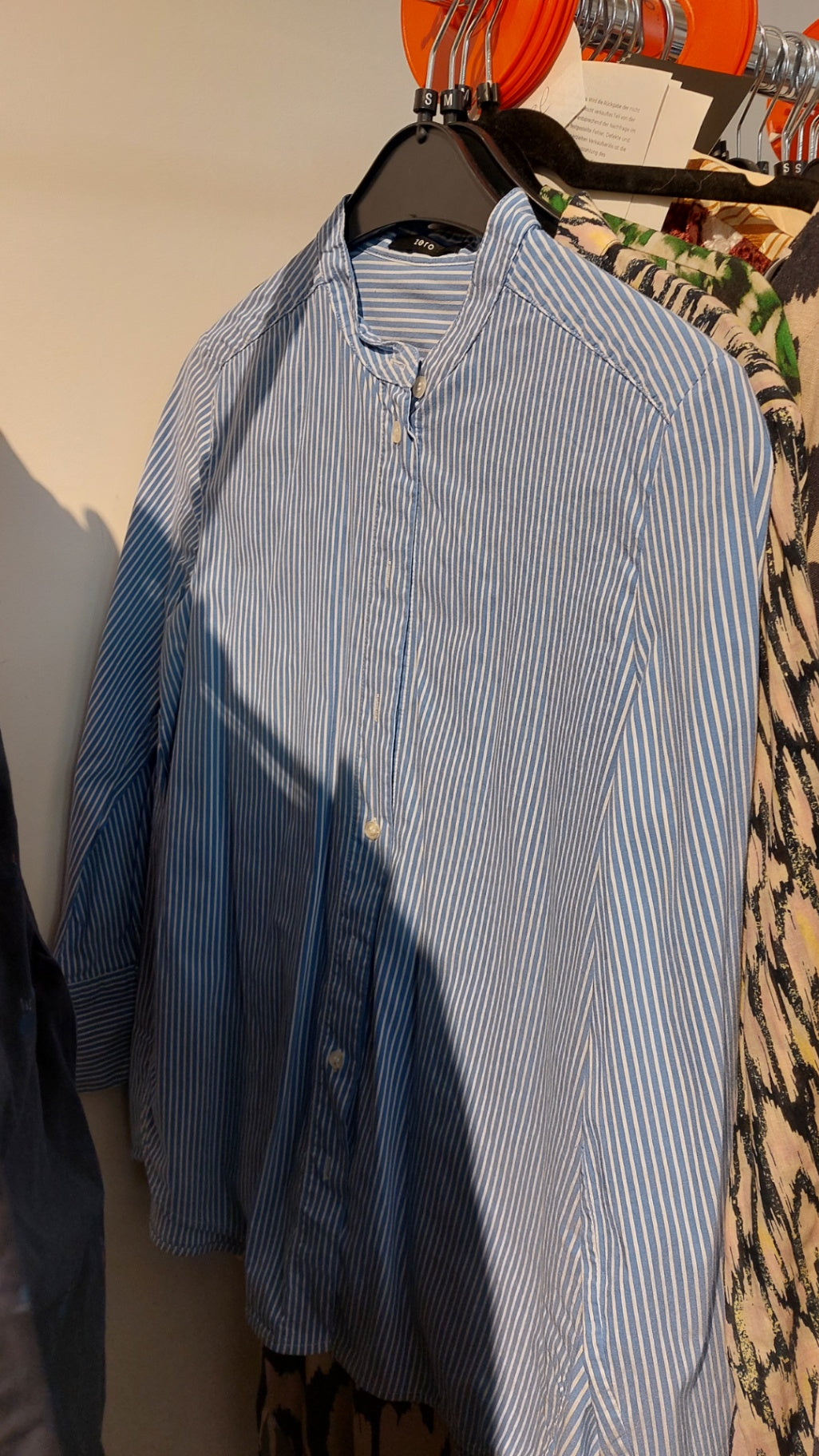 Zero Hemd Blau und Weiß Größe: S