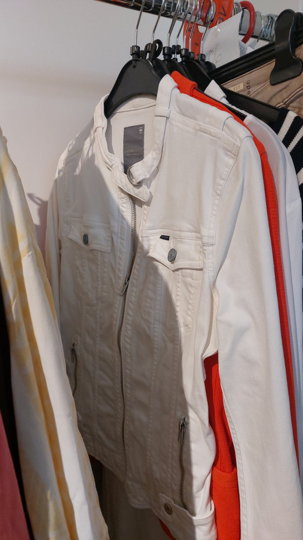 G-STAR RAW Jeansjacke Weiß Größe: M