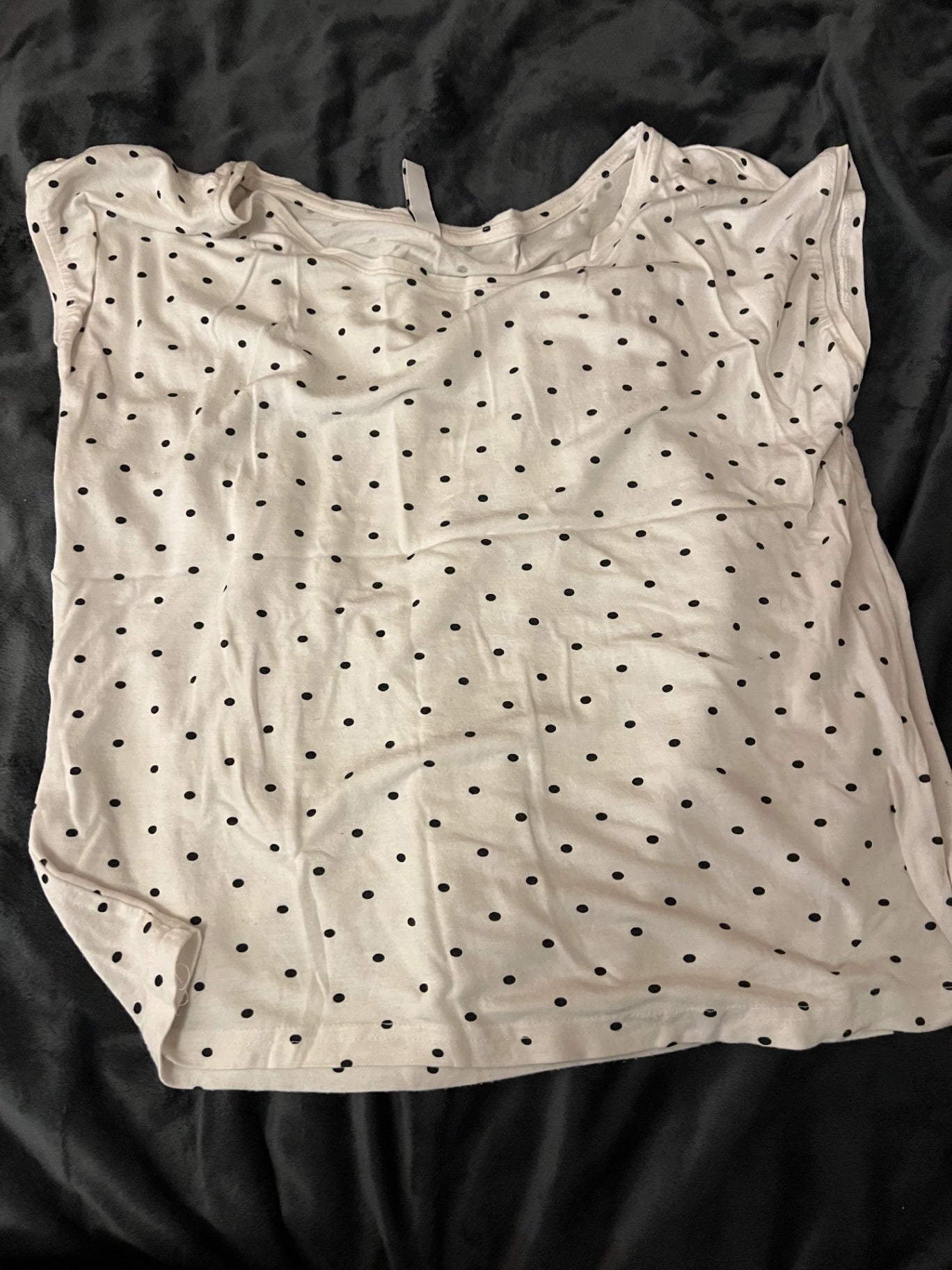 Everme TShirt Weiss Punkte Größe: XS