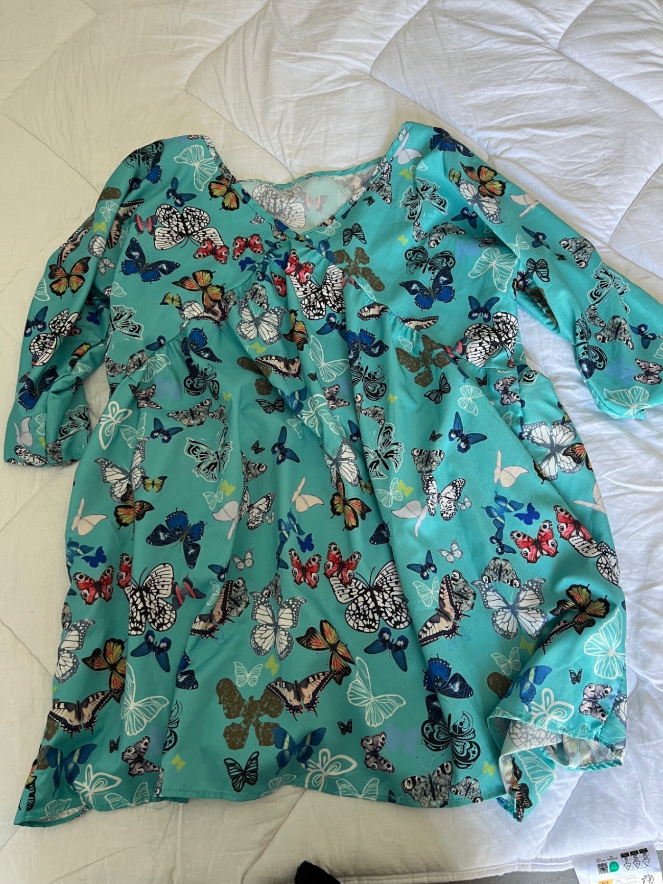 Bluse Türkis Größe: XXL