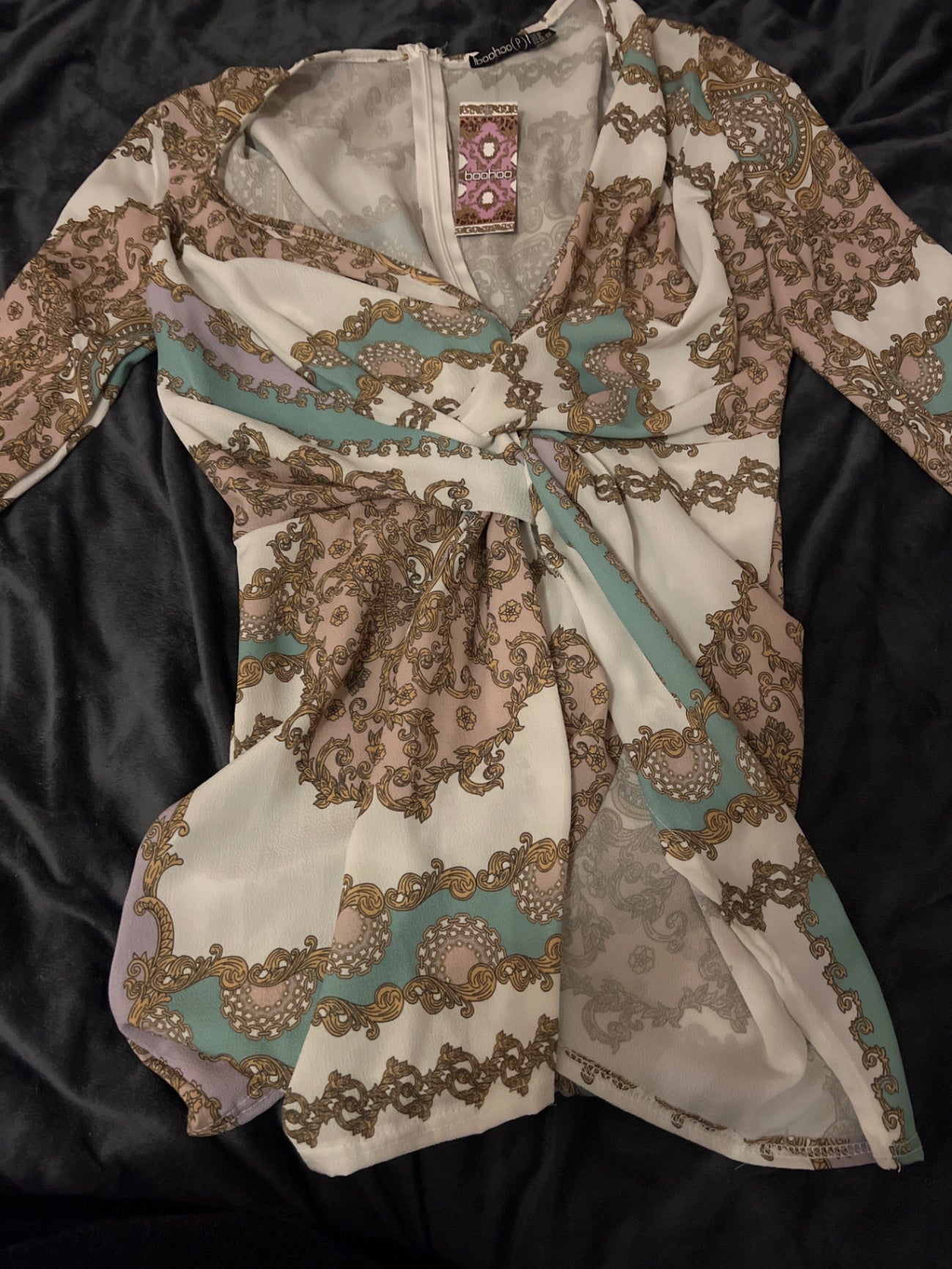 NEU Bohoo Bluse Mehrfarbig Größe: 40