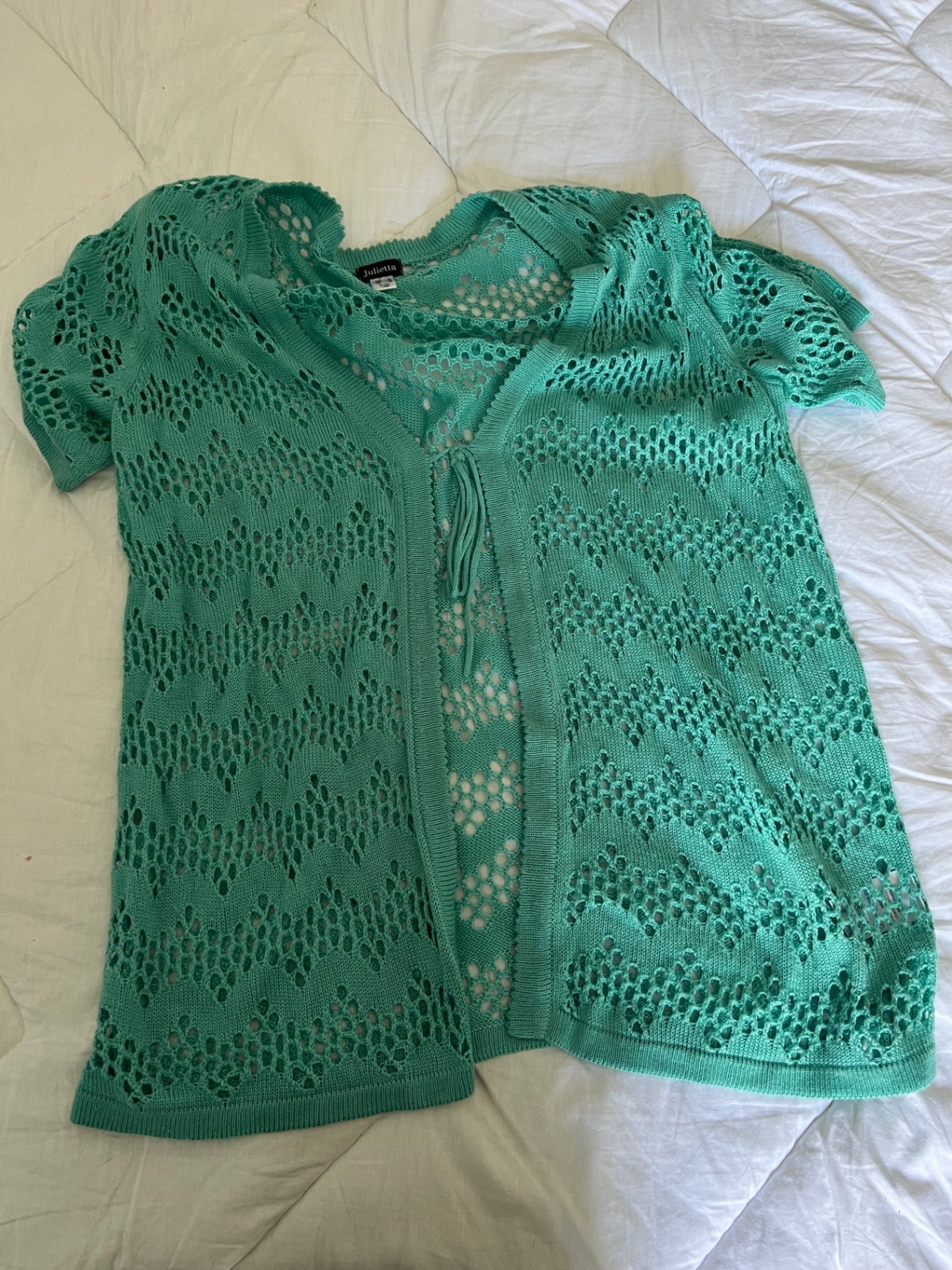 Julietta Strickjacke Türkise Größe: 52