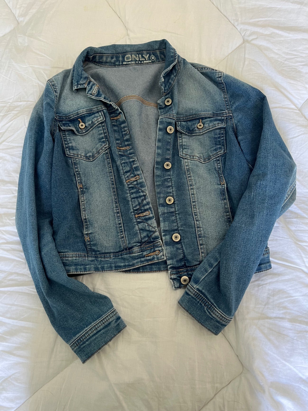 ONLY Jeansjacke Blau Größe: M