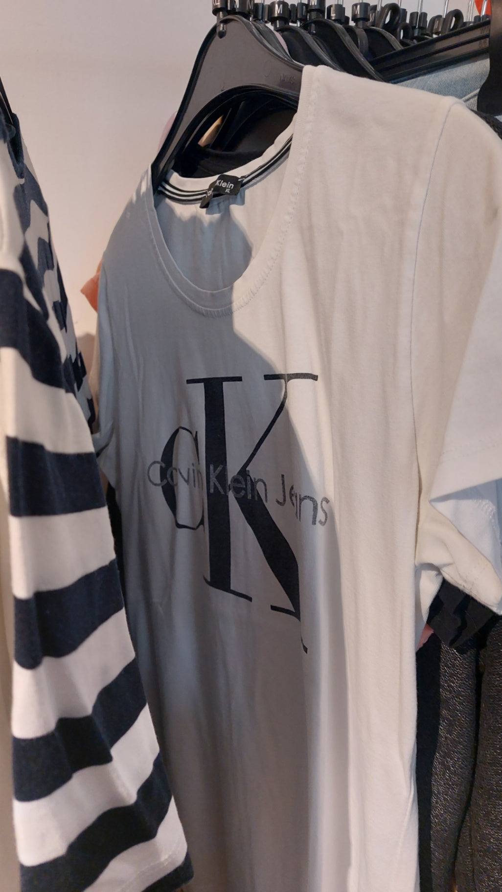 Calvin Klein T-Shirt Weiß Größe: XL