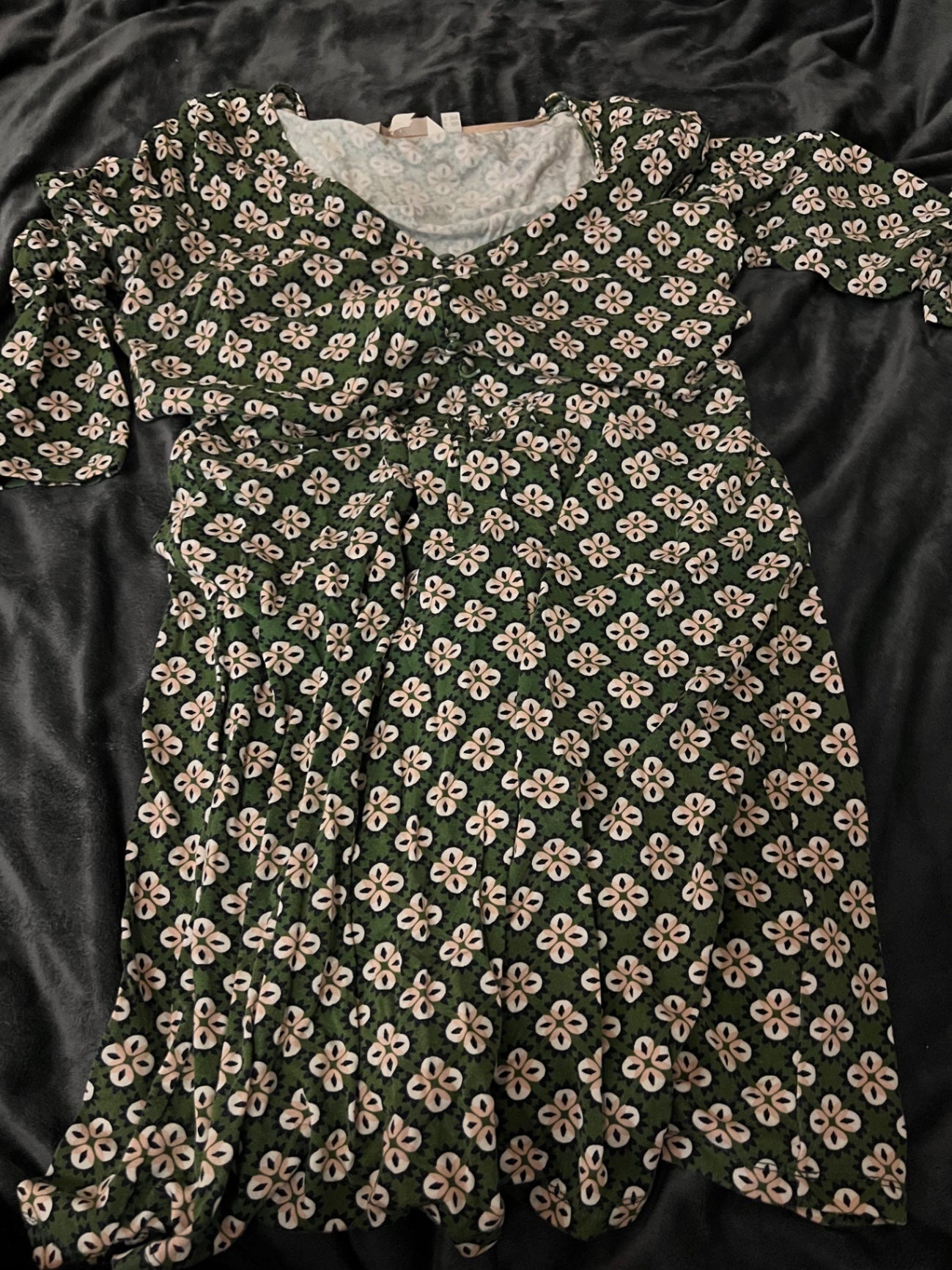 Boden Kleid Grün, Creme Größe: 36