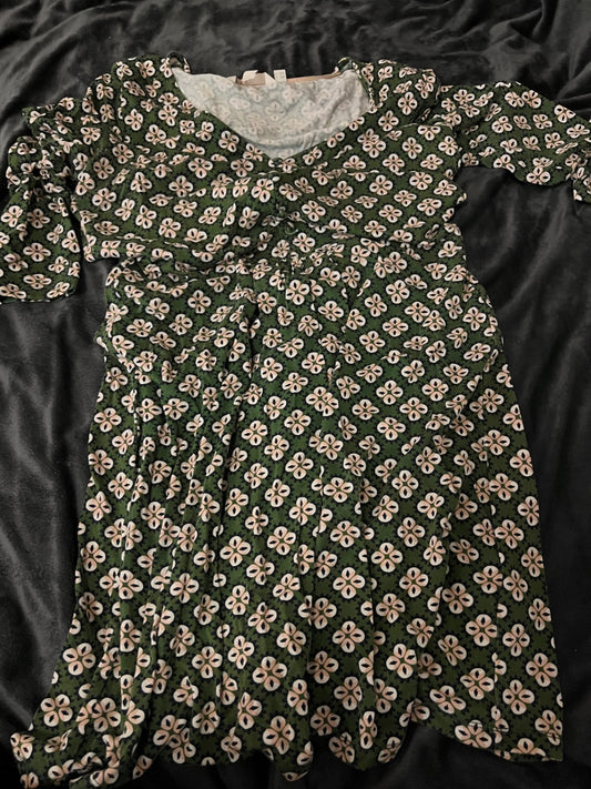Boden Kleid Grün, Creme Größe: 36