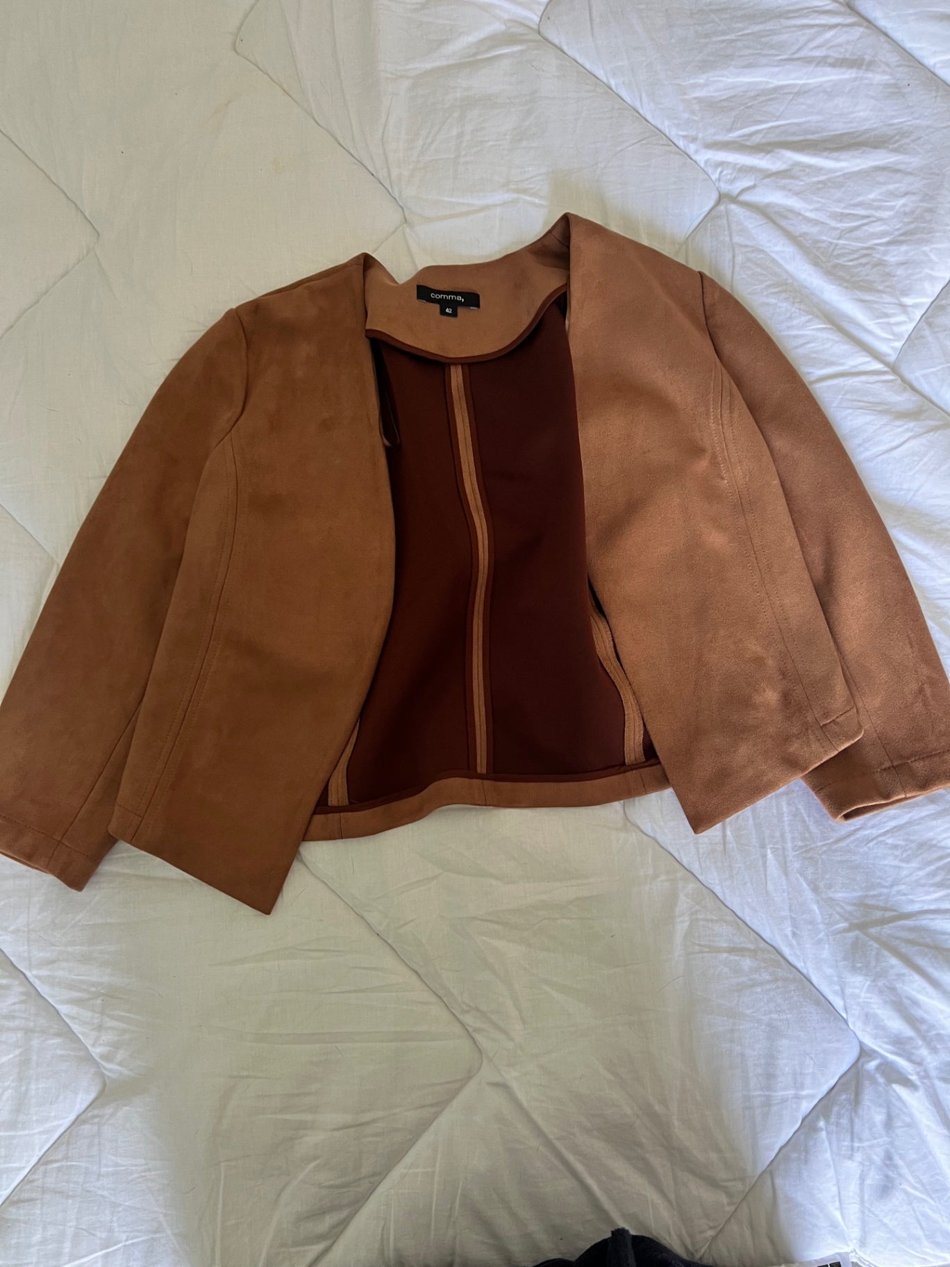 Comma Jacke Hellbraun Größe: 42