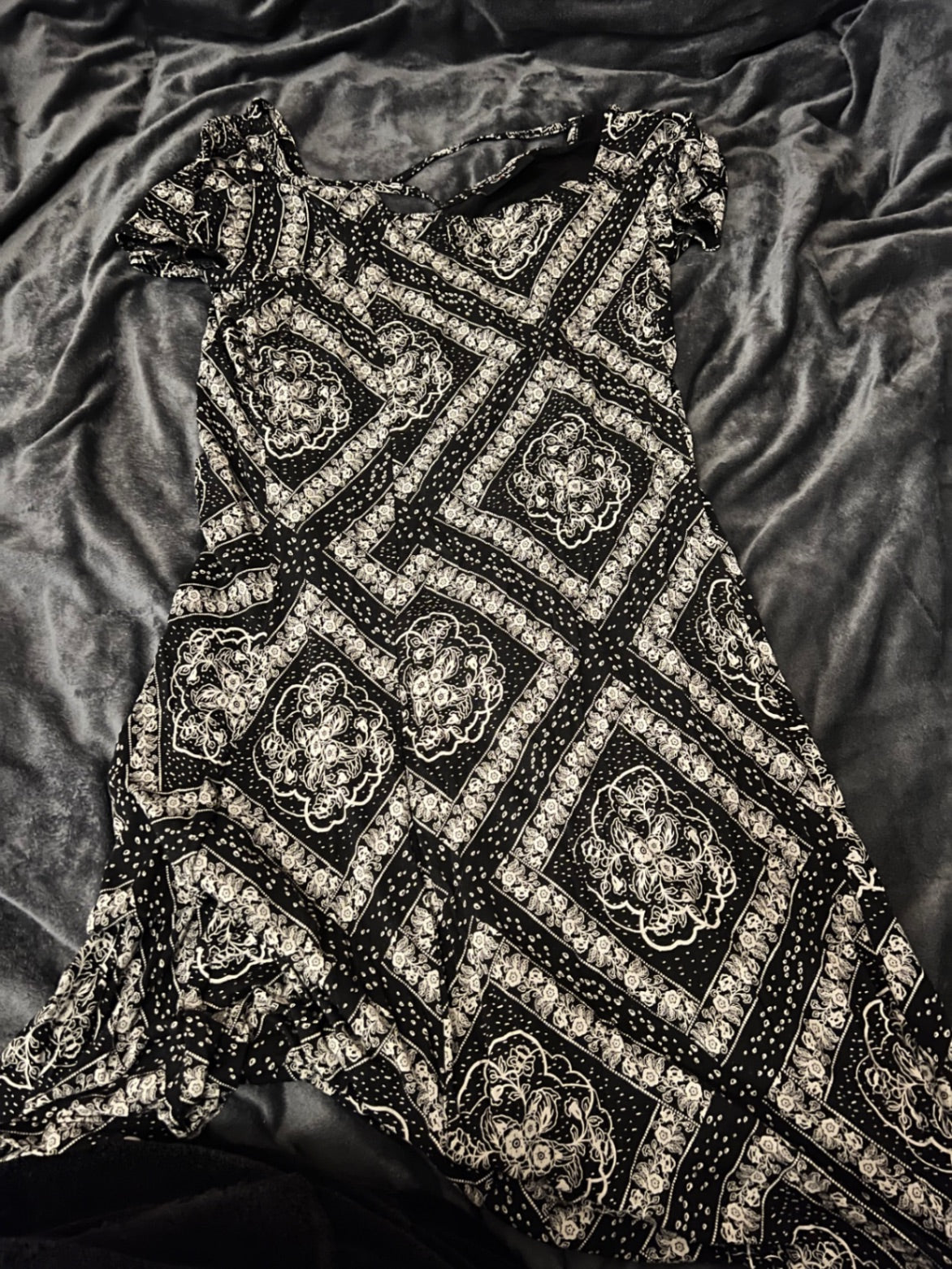 G!NA Kleid Schwarz und Weiß Größe: 36