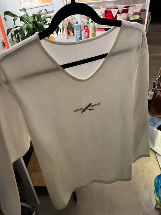Pullover Cremefarben Größe: L