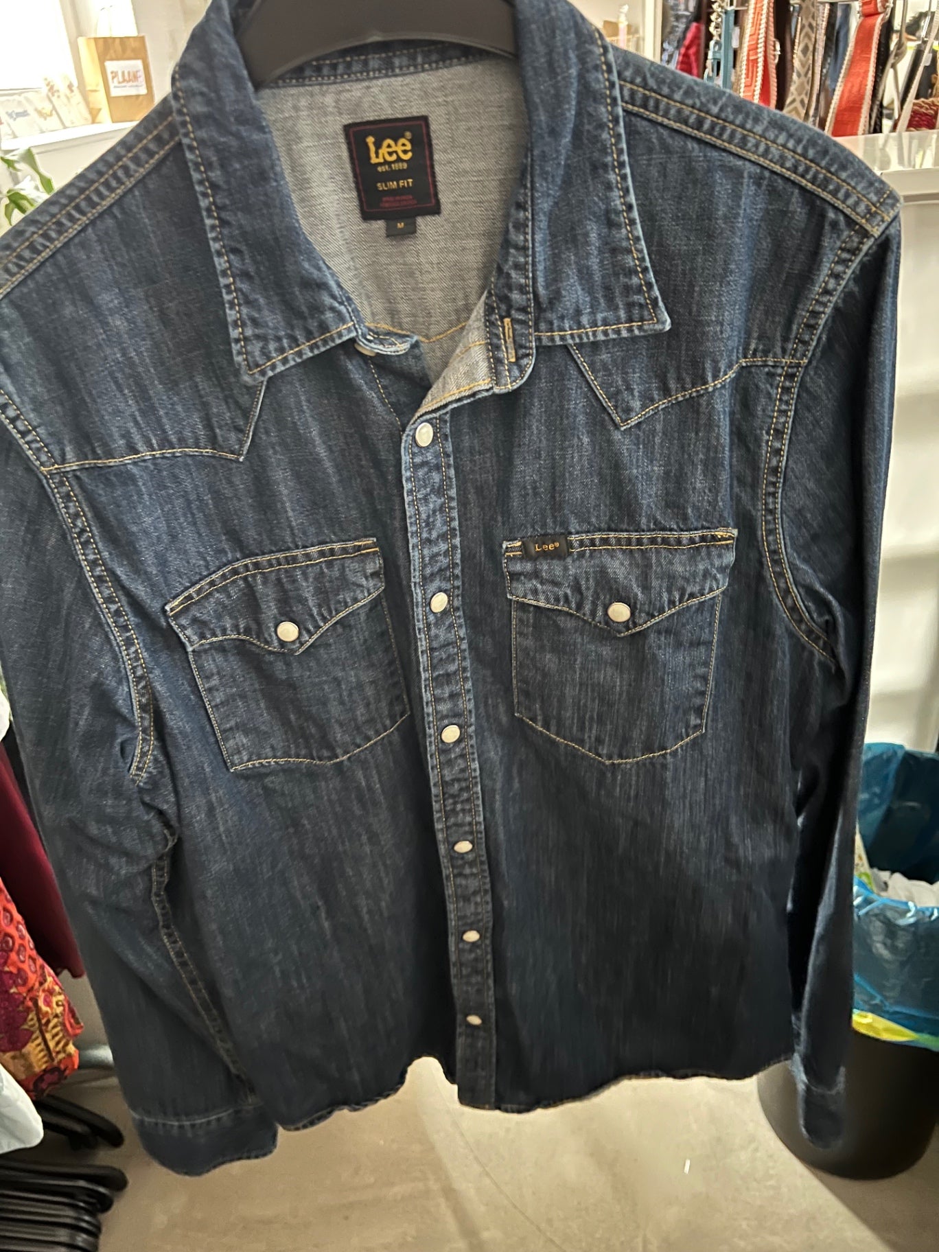 Lee Jeanshemd Blau Größe: M