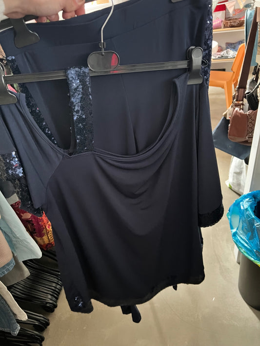 Bonprix Oberteil Dunkelblau Größe: XL