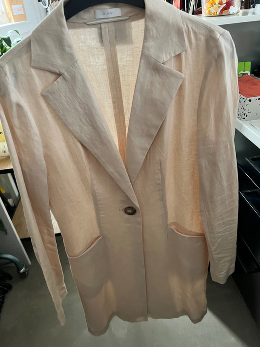 RIANI Blazer Leinen Beige Größe: S