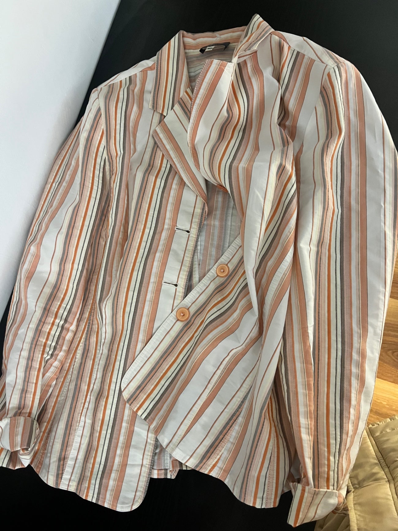 Fabrizio A. Blazer/Bluse Gestreift Größe: 40
