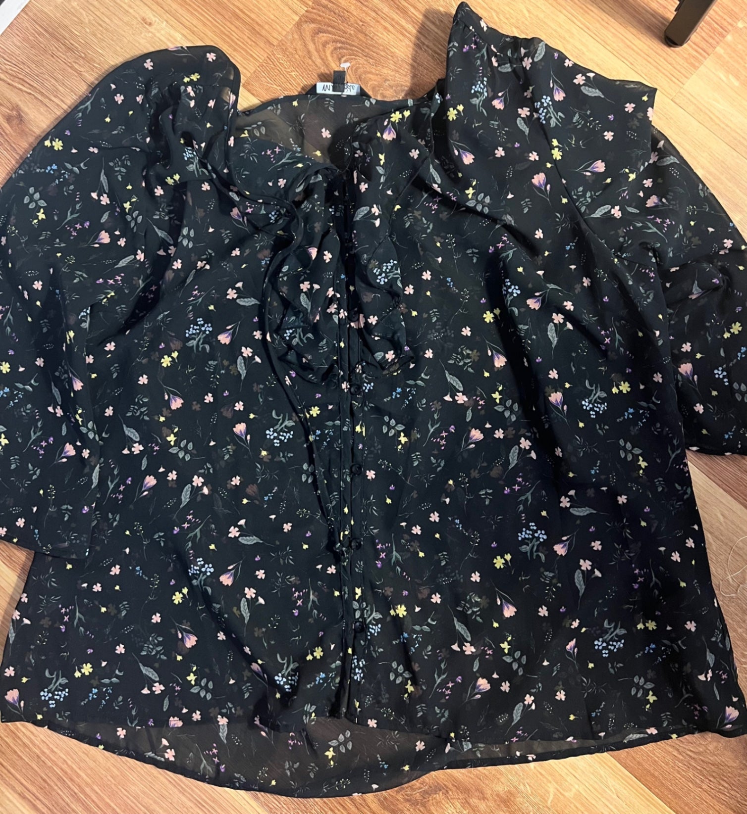 MS Mode Bluse Blumenmuster Größe: 50