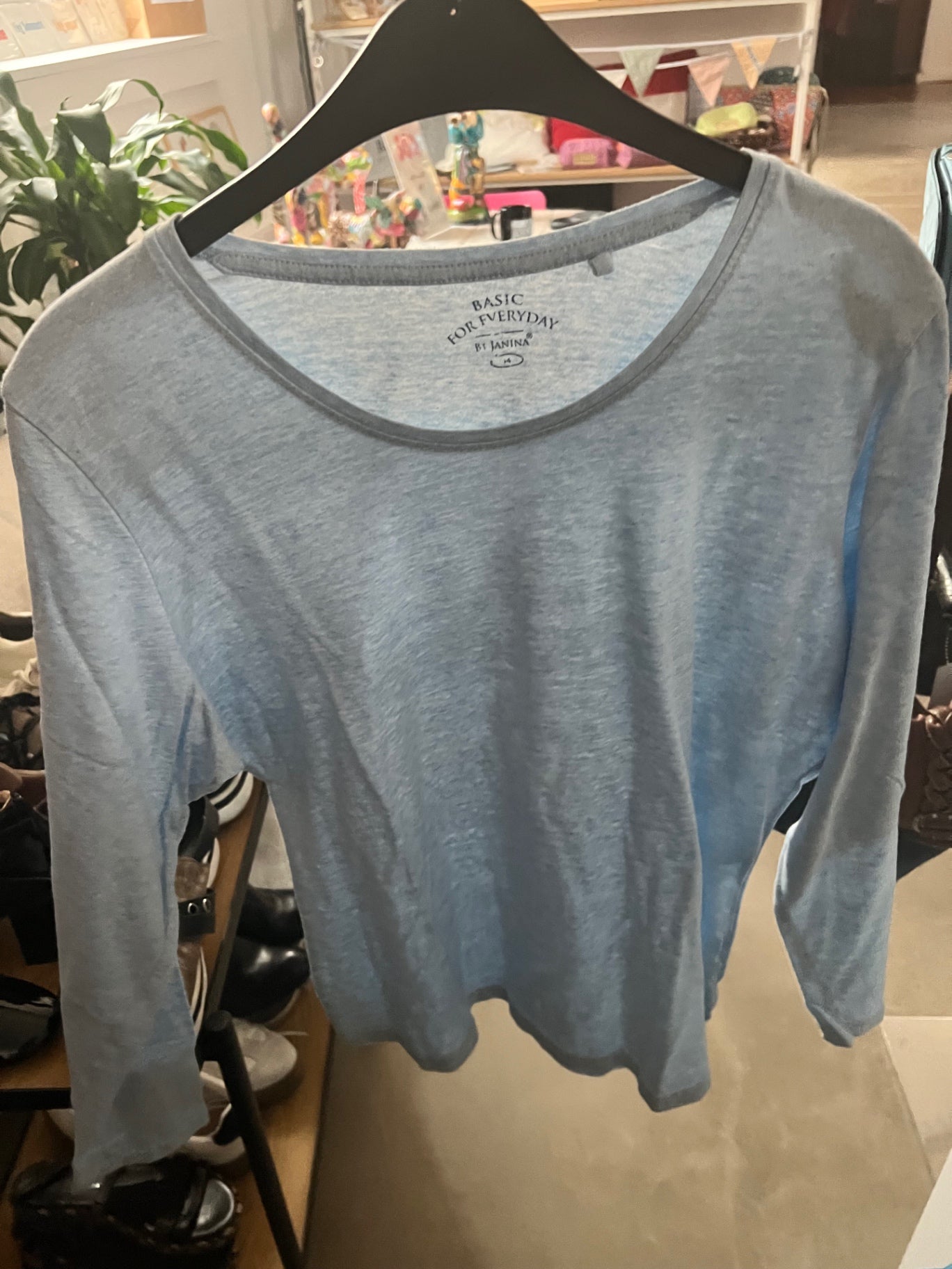 Janina Longsleeve Blau Größe: 44