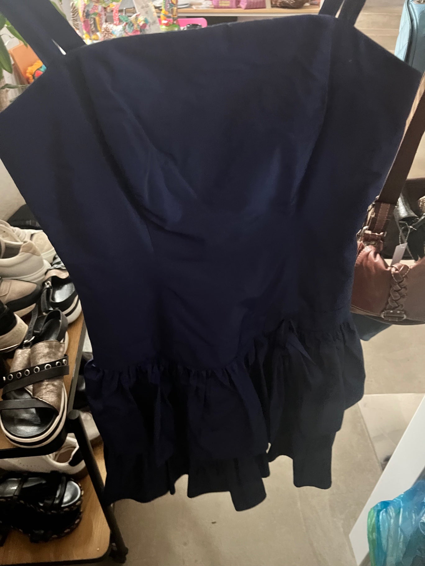 Barbara Schwarzer Kleid Blau Größe: S