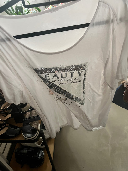 T-Shirt Weiß Größe: XXL