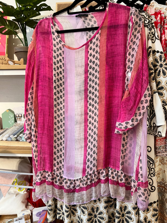 Piment Rouge Bluse Pink Größe: L