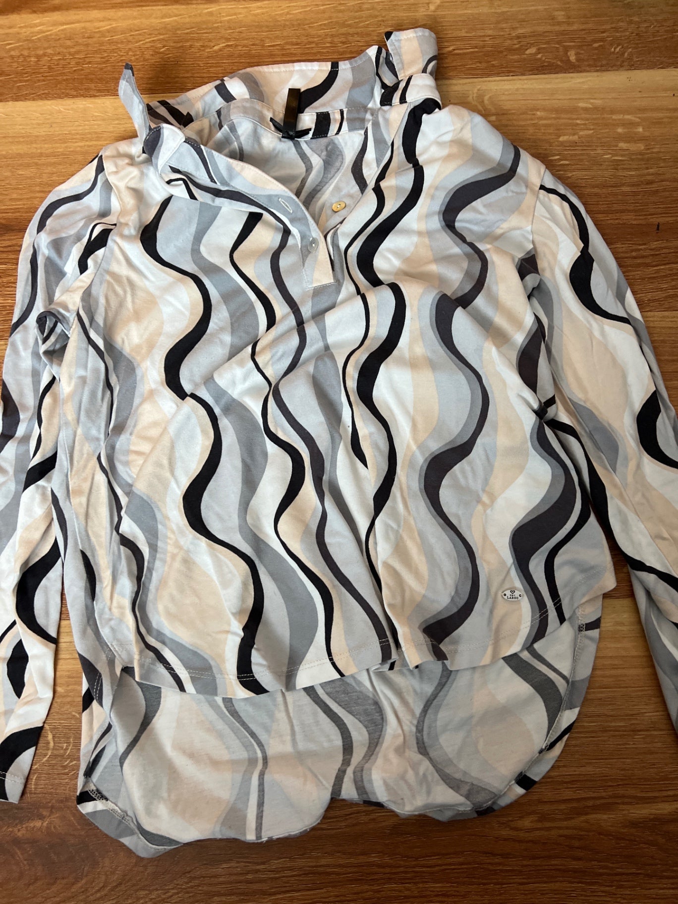 Key Lago Langarm-Shirt Weiß Größe: S