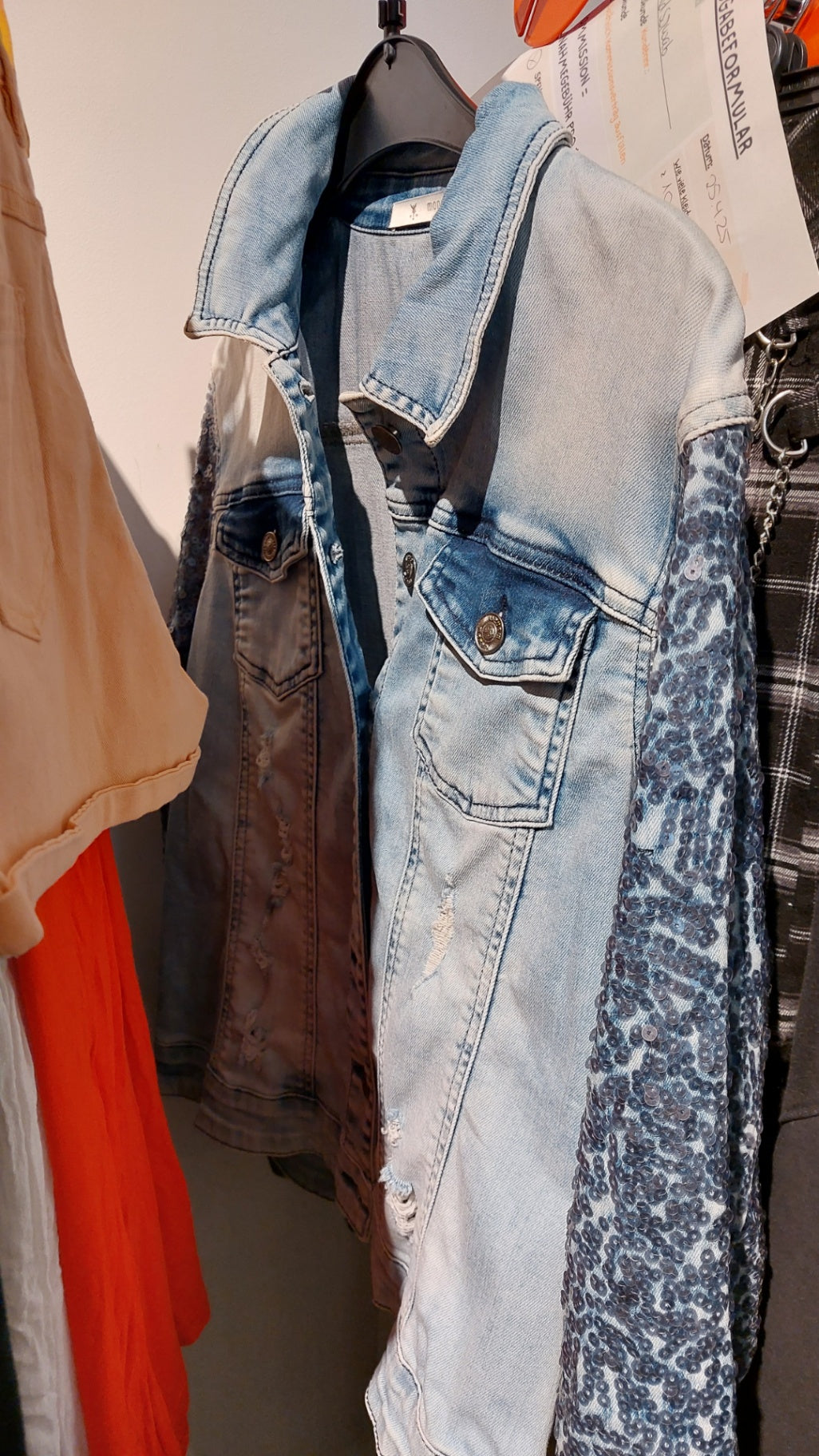 Monari Denim-Jacke Hellblau Größe: L