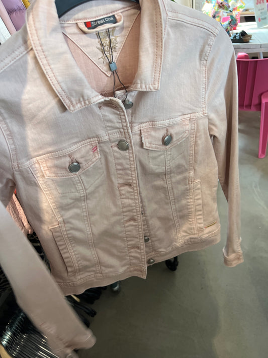 Street One Jeansjacke Beige Größe: M