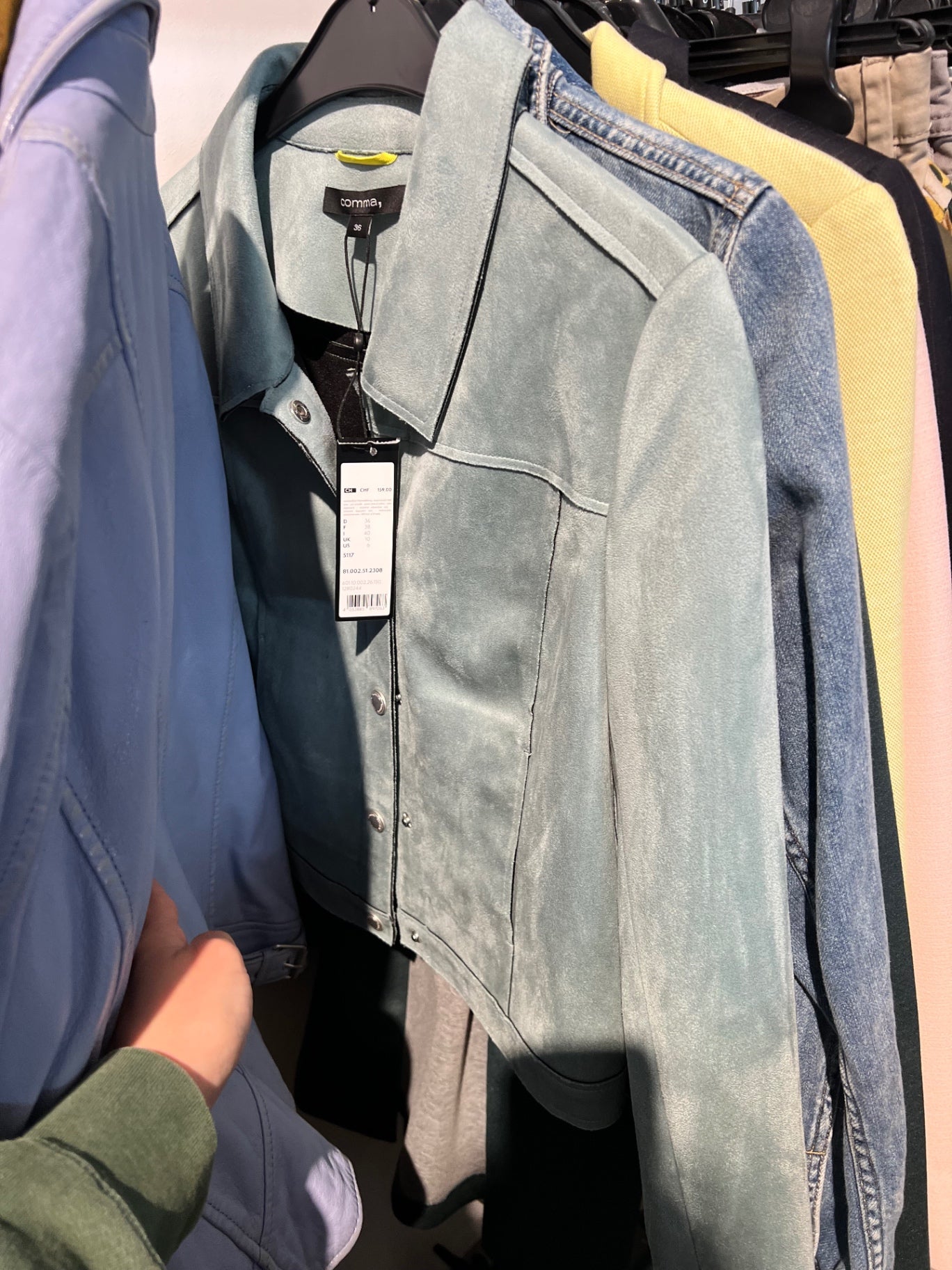 NEU Comma Jacke Hellgrau Größe: S