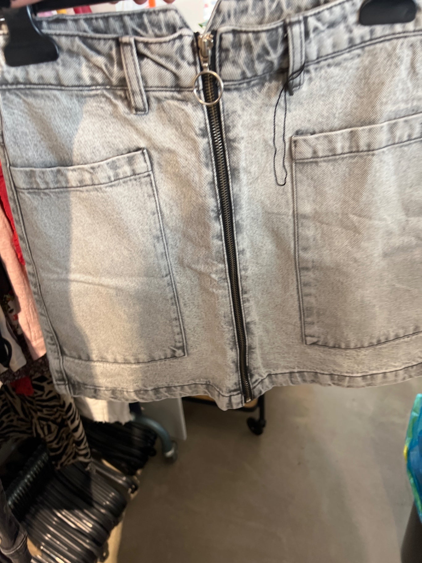 Gina Tricot Rock Grau Größe: S