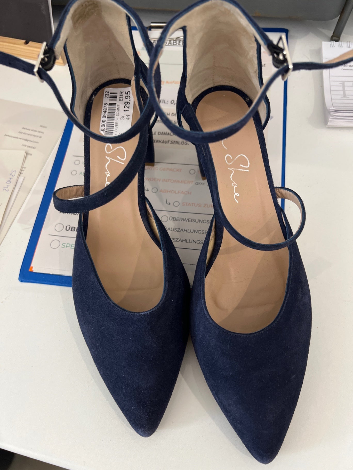 La Shoe Pumps Dunkelblau Größe: 41