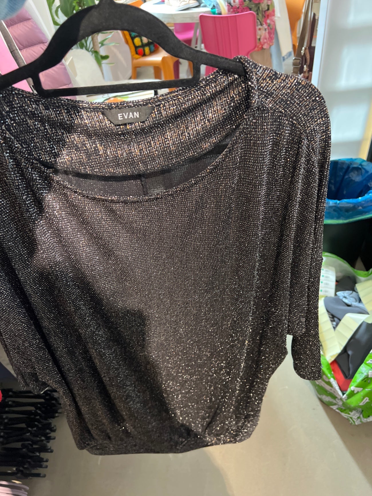 EVAN Shirt Glitzer Größe: 48