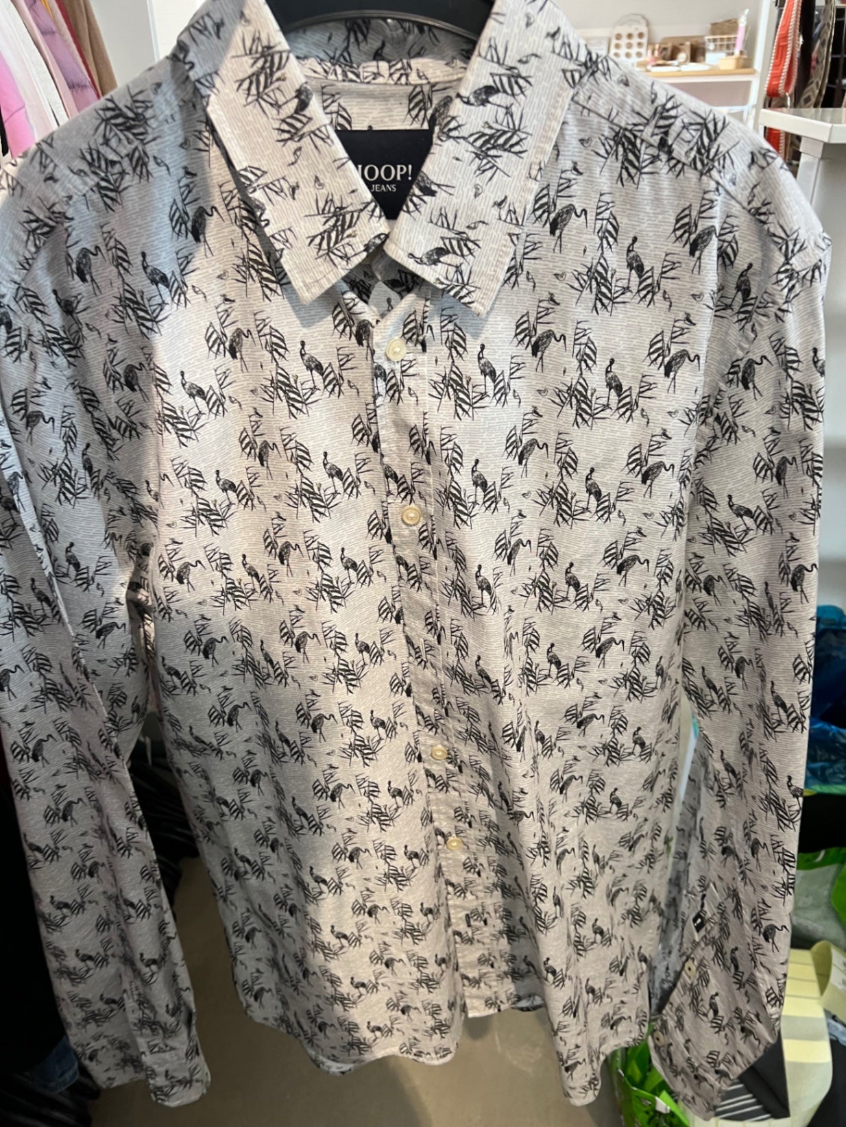 JOOP! JEANS Hemd Creme Größe: L