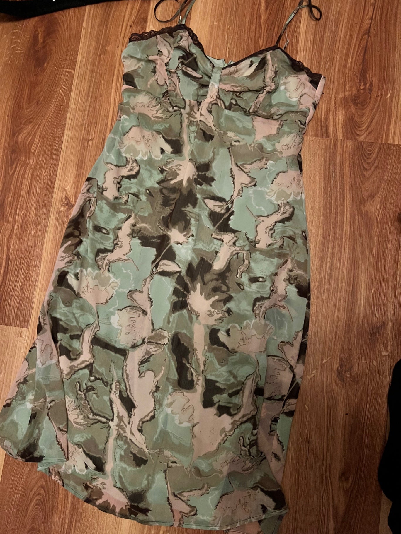 Comma Kleid Grün Größe: 38