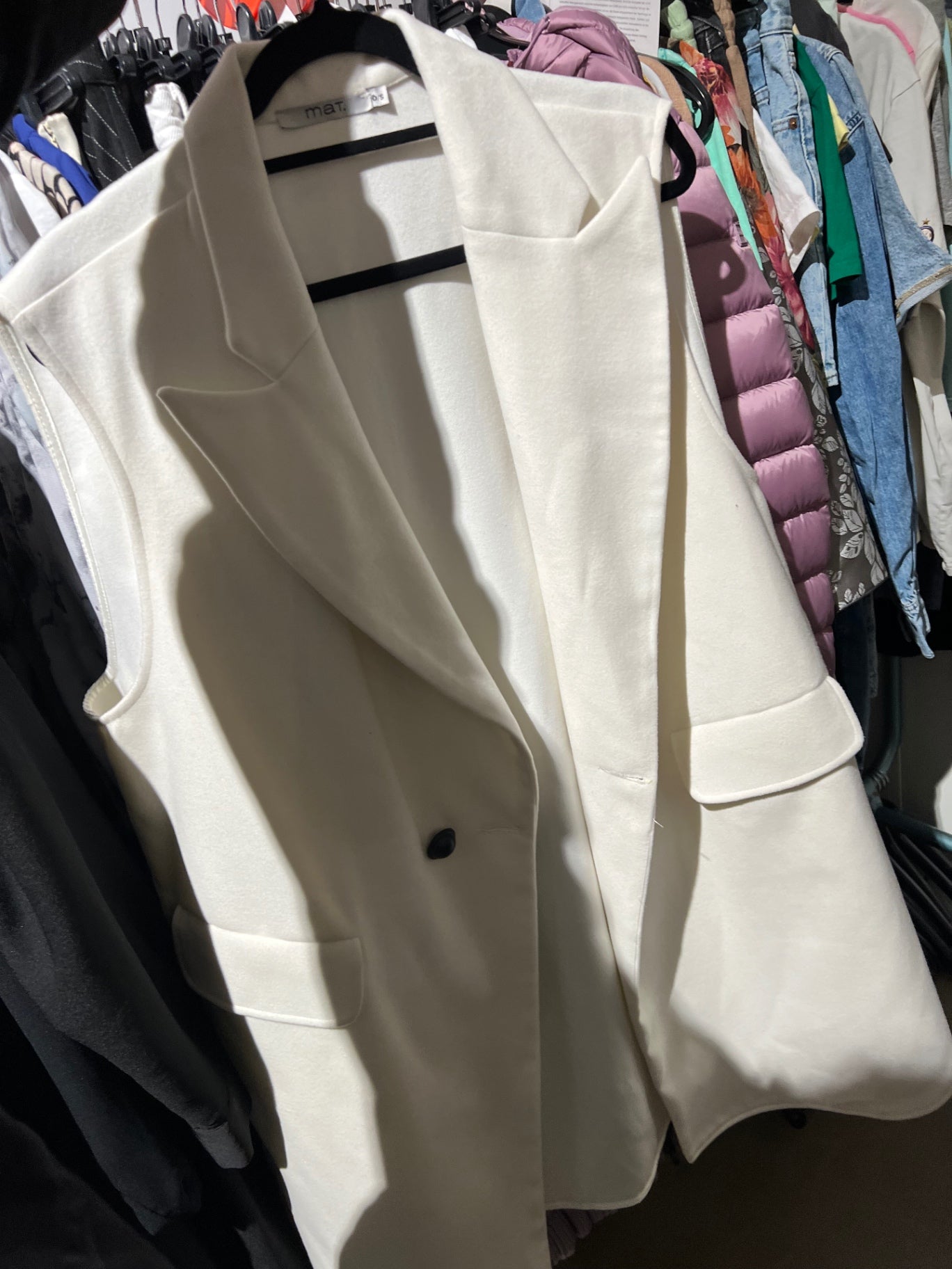 MAT Weste Weiß Größe: 4XL
