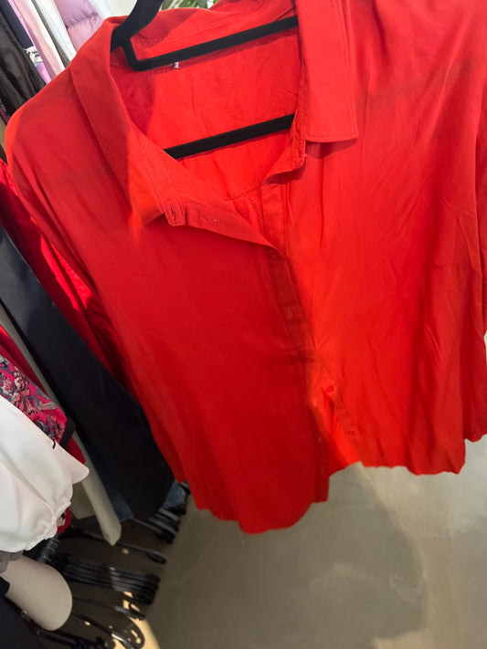 Bluse Rot Größe: 48