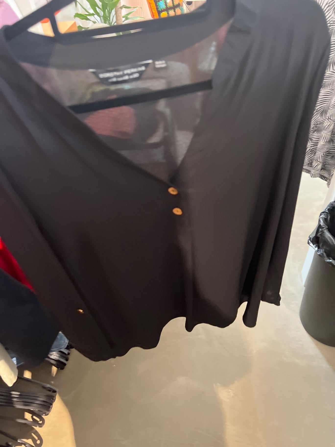 Dorothy Perkins Bluse Schwarz Größe: 48