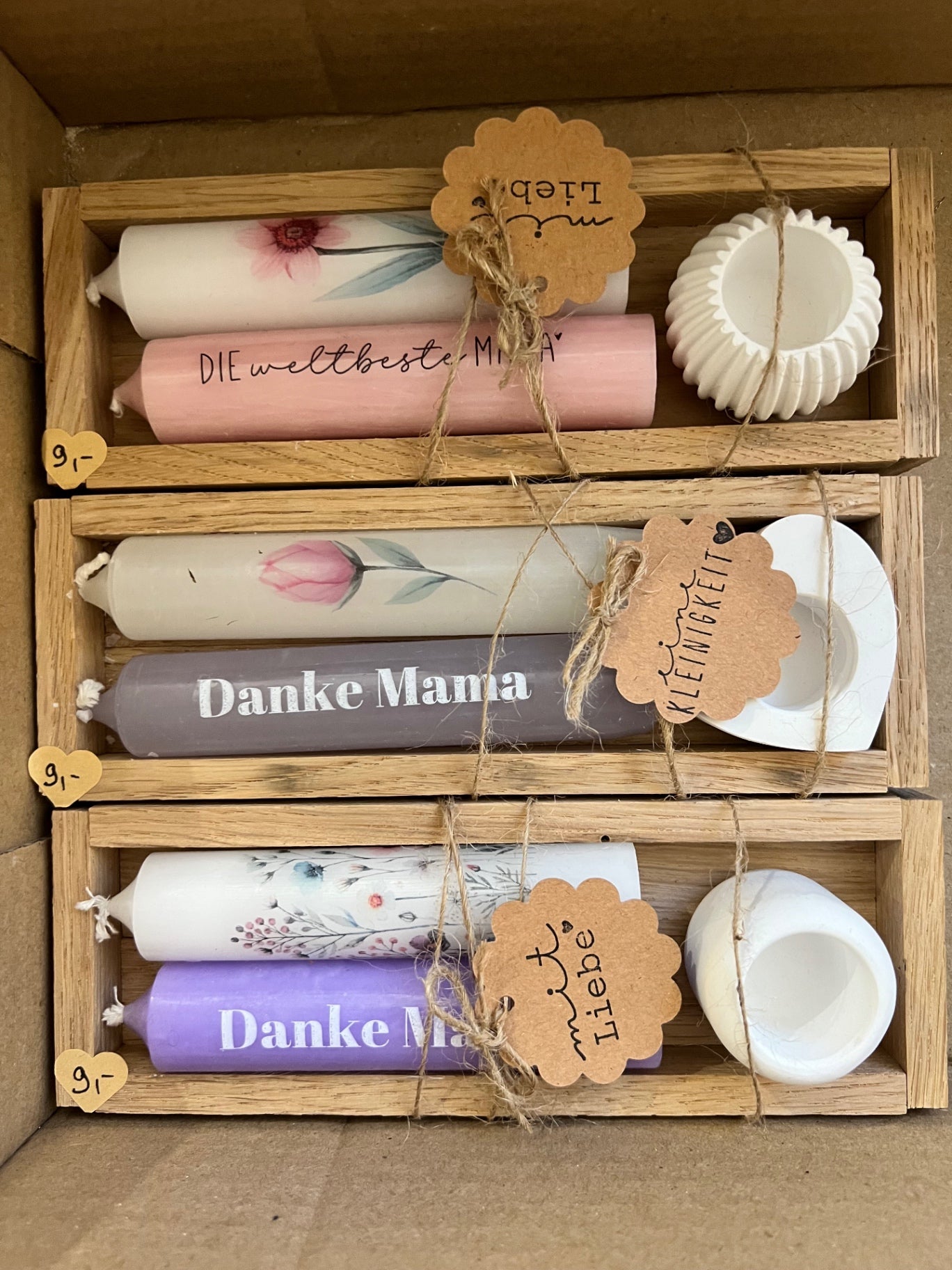 TischGlück Kerzenbox „Muttertag“ 