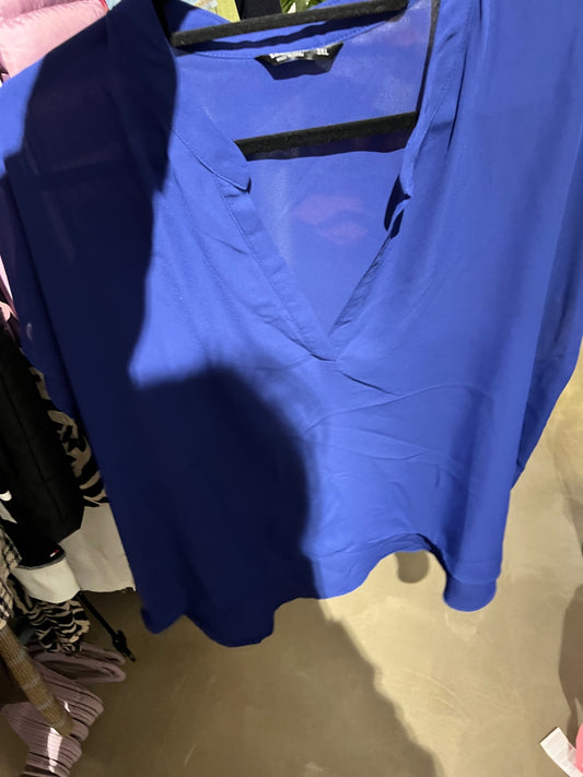 Shein Curve Bluse Blau Größe: XXXL