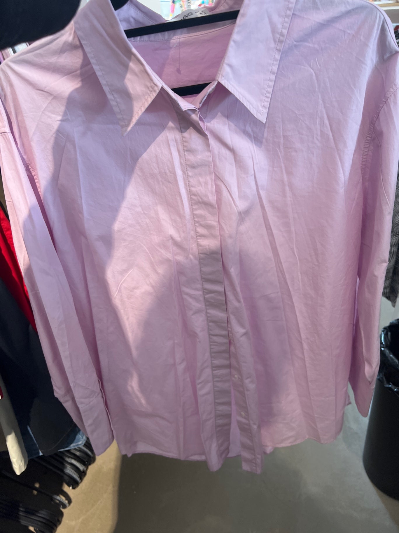 Mango Hemd Rosa Größe: 48